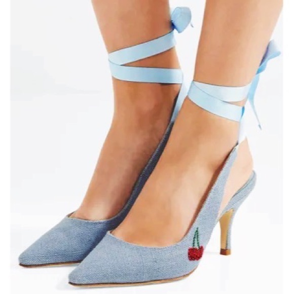 🆕{MR Man Repeller} Pacha Sling Back Kitten Heels - Picture 16 of 16